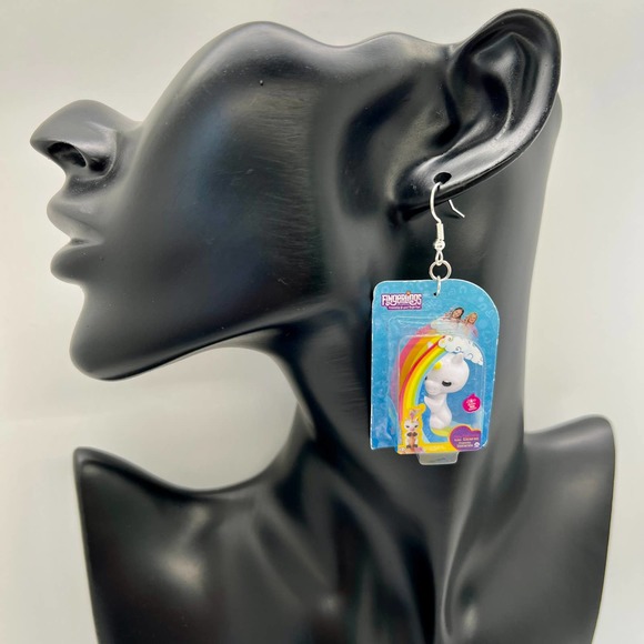 Unicorn Earrings - Unicorn Fingerling Mini Brands Earrings - Toy Earrings - Picture 6 of 6
